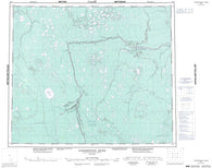 043L Clendenning River Canadian topographic map, 1:250,000 scale