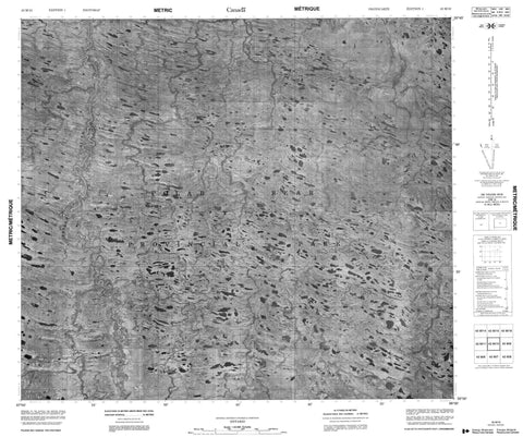 043M10 No Title Canadian topographic map, 1:50,000 scale