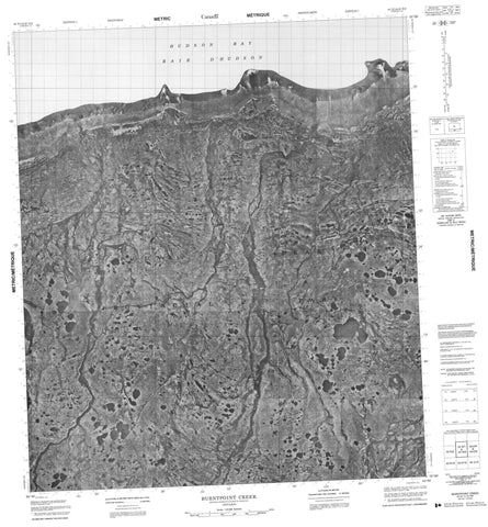 043N01 Burntpoint Creek Canadian topographic map, 1:50,000 scale