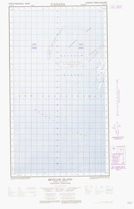 043P16E Revillon Island Canadian topographic map, 1:50,000 scale