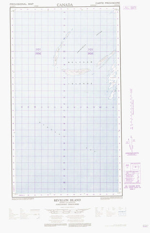 043P16E Revillon Island Canadian topographic map, 1:50,000 scale