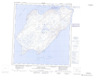 045J Coats Island Canadian topographic map, 1:250,000 scale