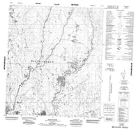 046B06 Post River Canadian topographic map, 1:50,000 scale