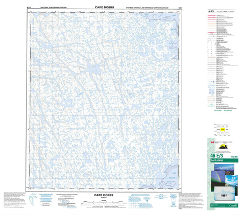 046E03 Cape Dobbs Canadian topographic map, 1:50,000 scale