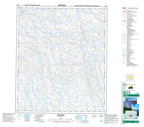 046E04 No Title Canadian topographic map, 1:50,000 scale