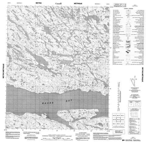 046E05 No Title Canadian topographic map, 1:50,000 scale