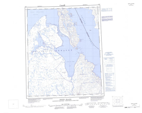 046F White Island Canadian topographic map, 1:250,000 scale