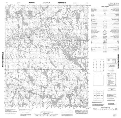 046L03 No Title Canadian topographic map, 1:50,000 scale