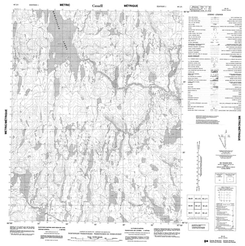 046L05 No Title Canadian topographic map, 1:50,000 scale