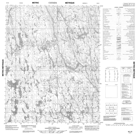 046L06 No Title Canadian topographic map, 1:50,000 scale