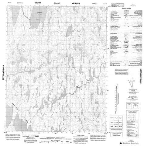 046L12 No Title Canadian topographic map, 1:50,000 scale