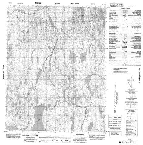 046L13 No Title Canadian topographic map, 1:50,000 scale