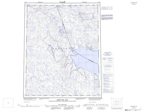 046L Repulse Bay Canadian topographic map, 1:250,000 scale