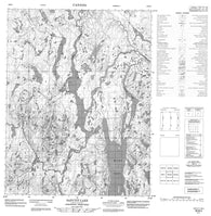 046M04 Saputit Lake Canadian topographic map, 1:50,000 scale