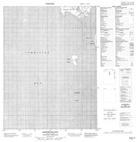 046M10 Sabine Island Canadian topographic map, 1:50,000 scale