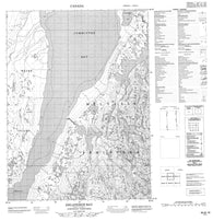 046M16 Erlandson Bay Canadian topographic map, 1:50,000 scale