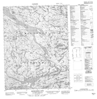 046N03 Niuninga Lake Canadian topographic map, 1:50,000 scale