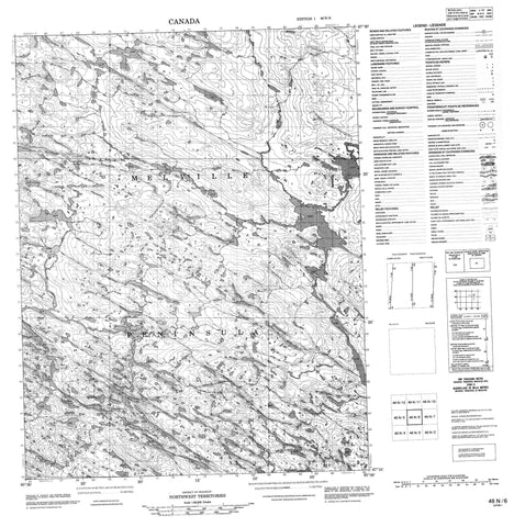 046N06 No Title Canadian topographic map, 1:50,000 scale