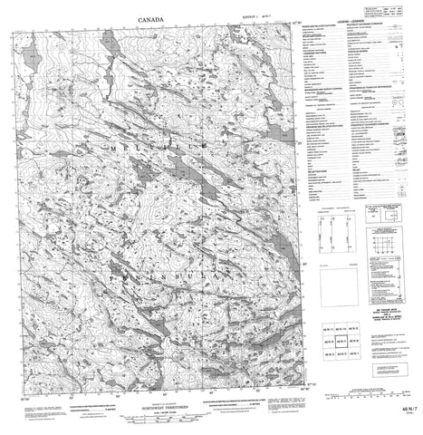 046N07 No Title Canadian topographic map, 1:50,000 scale