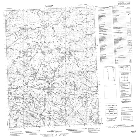 046N09 No Title Canadian topographic map, 1:50,000 scale