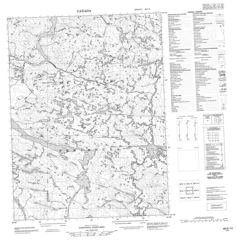 046N10 No Title Canadian topographic map, 1:50,000 scale