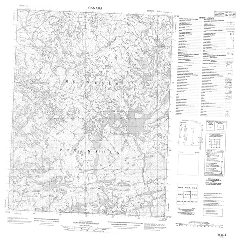 046O04 No Title Canadian topographic map, 1:50,000 scale