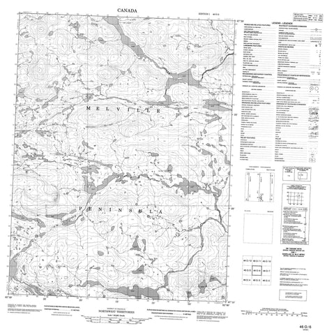 046O06 No Title Canadian topographic map, 1:50,000 scale