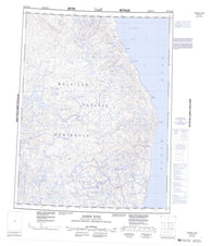 046O Barrow River Canadian topographic map, 1:250,000 scale