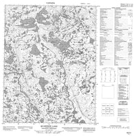 046P04 Quartzite Lake Canadian topographic map, 1:50,000 scale