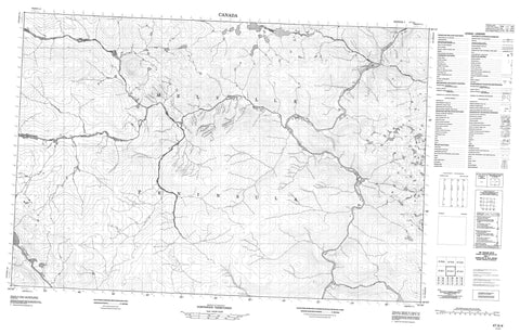 047A04 No Title Canadian topographic map, 1:50,000 scale