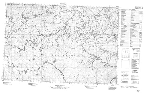 047A05 No Title Canadian topographic map, 1:50,000 scale