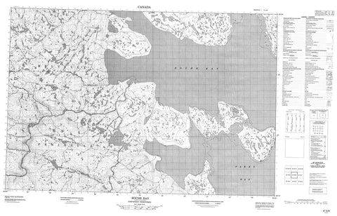 047A06 Roche Bay Canadian topographic map, 1:50,000 scale