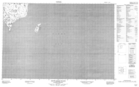 047A07 South Ooglit Island Canadian topographic map, 1:50,000 scale