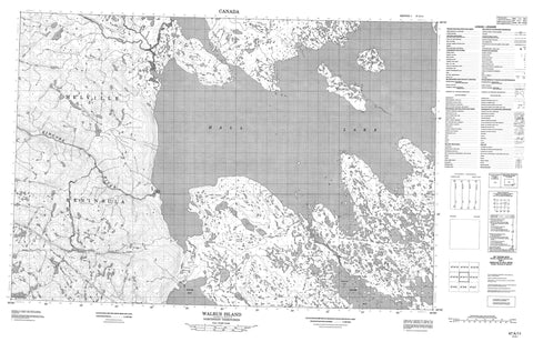 047A11 Walrus Island Canadian topographic map, 1:50,000 scale