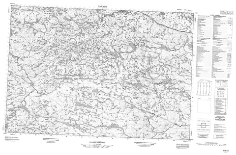 047A13 No Title Canadian topographic map, 1:50,000 scale