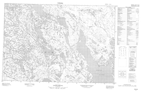 047A14 No Title Canadian topographic map, 1:50,000 scale