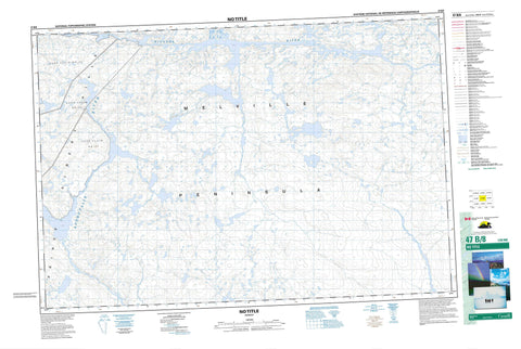 047B08 No Title Canadian topographic map, 1:50,000 scale