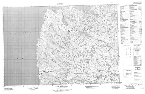 047B10 Cape Mcloughlin Canadian topographic map, 1:50,000 scale