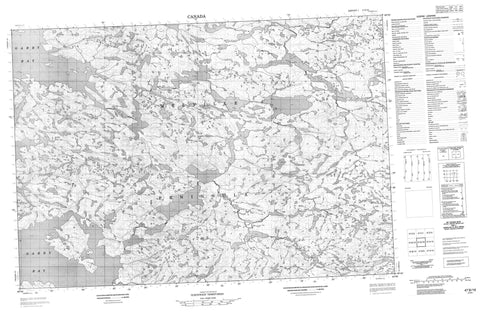 047B16 No Title Canadian topographic map, 1:50,000 scale