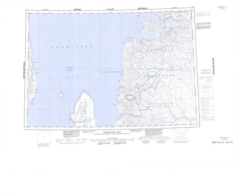 047B Committee Bay Canadian topographic map, 1:250,000 scale