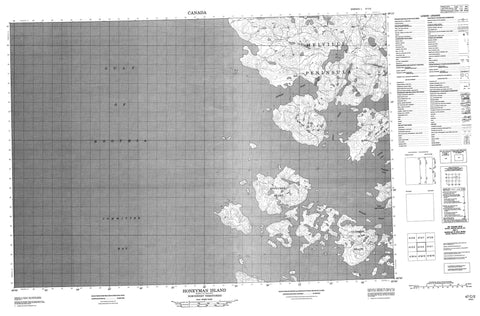 047C02 Honeyman Island Canadian topographic map, 1:50,000 scale