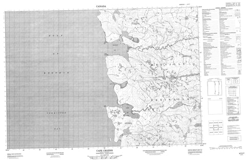 047C07 Cape Crozier Canadian topographic map, 1:50,000 scale