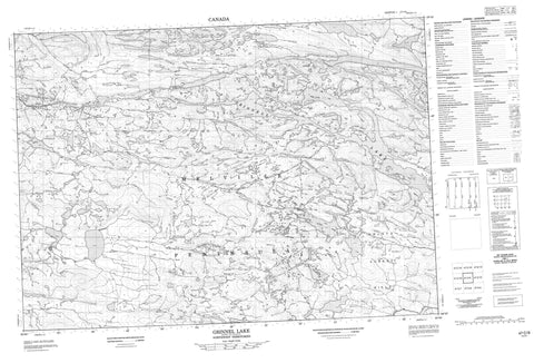 047C09 Grinnell Lake Canadian topographic map, 1:50,000 scale