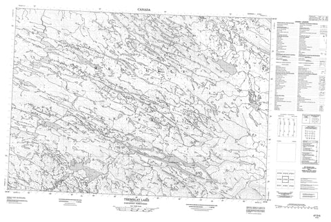 047D05 Tremblay Lake Canadian topographic map, 1:50,000 scale