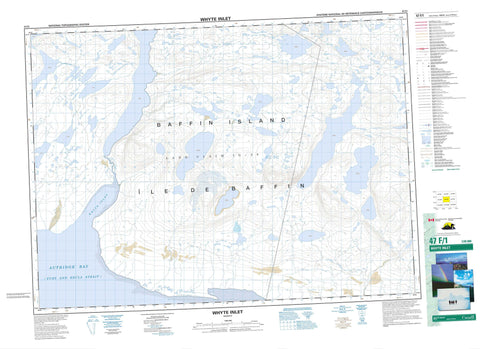 047F01 Whyte Inlet Canadian topographic map, 1:50,000 scale