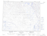 047H Phillips Creek Canadian topographic map, 1:250,000 scale