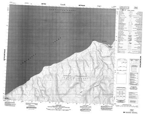 048D12 Cape Joy Canadian topographic map, 1:50,000 scale