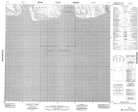 048F05 No Title Canadian topographic map, 1:50,000 scale