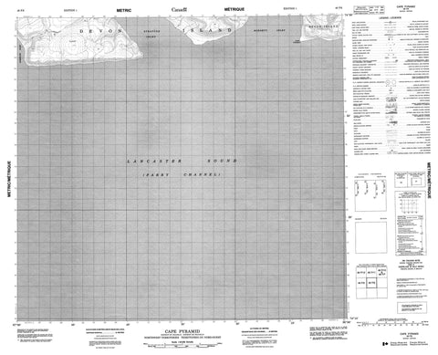 048F06 Cape Pyramid Canadian topographic map, 1:50,000 scale