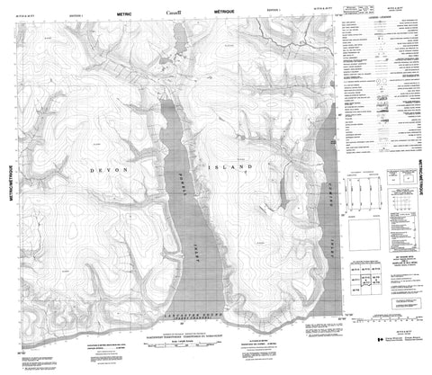 048F10 No Title Canadian topographic map, 1:50,000 scale